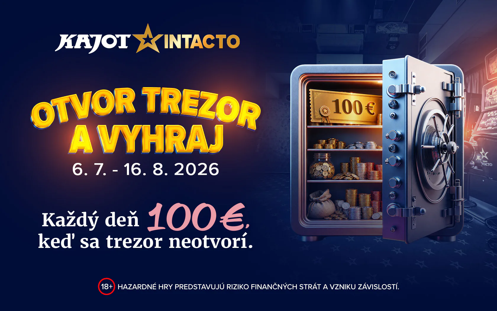 Otvor trezor plný odmien