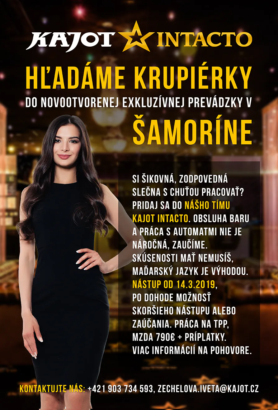 Hľadáme krupiérky