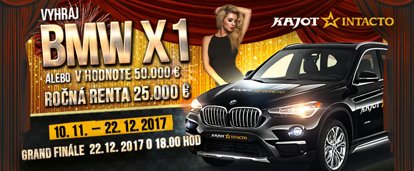 Vyhraj BMW za 50 000 € alebo ročnú rentu 25 000 €