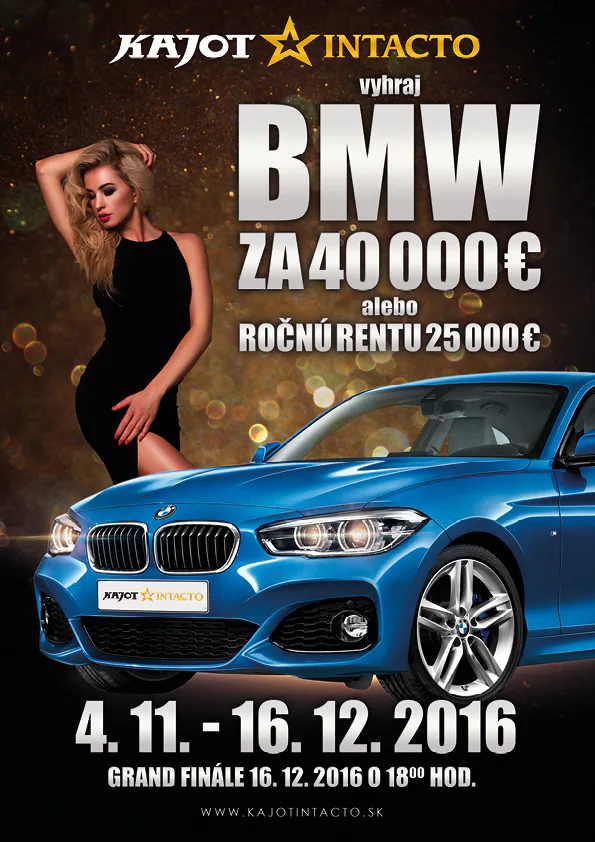 Vyhraj BMW za 40 000 € alebo ročnú rentu 25 000 €