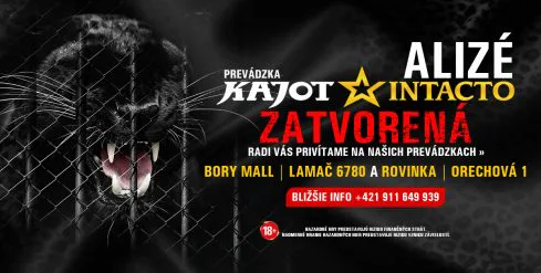 Zatvorenie prevádzky KAJOT Intacto Alizé